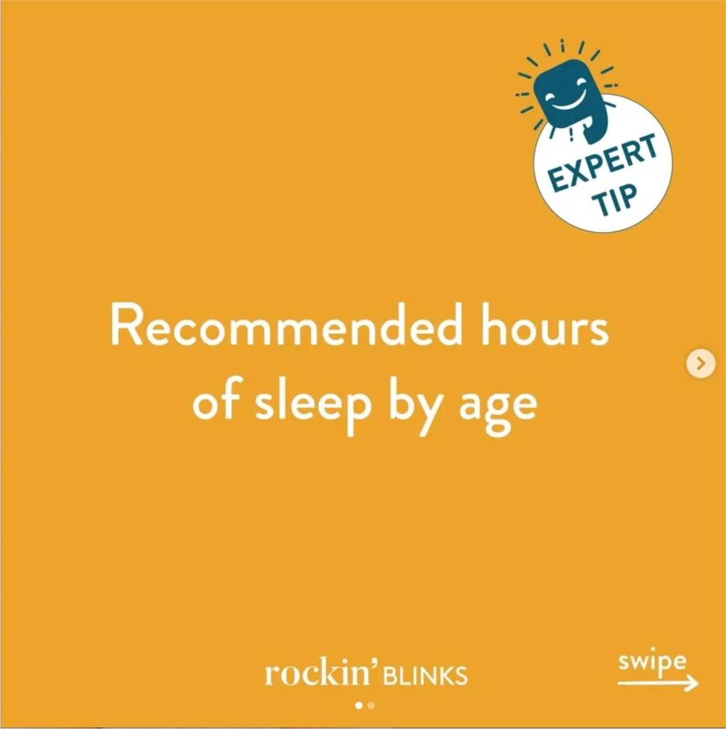 hours of sleep by age