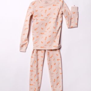 Long Sleeve Pajama Set Pima Cotton - 7, Lizard Birch