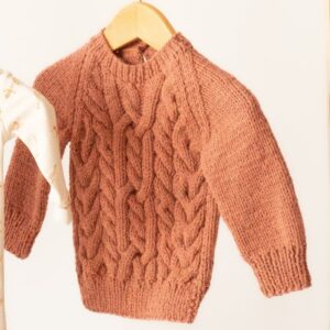 Hand-knit sweater - Nuni - 6, Rose