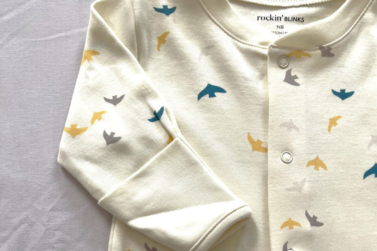 Footed onesie Birds.2
