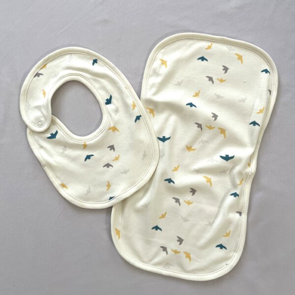 Bib and burp cloth Pima cotton