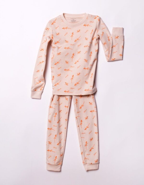 Long Sleeve Pajama Set Pima Cotton - Image 3