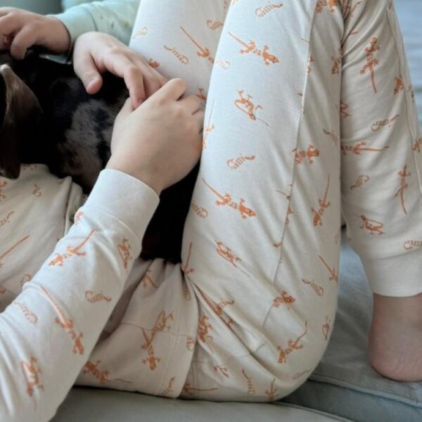 Long Sleeve Pajama Set Pima Cotton - Image 4