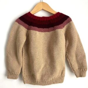 Hand Knit Sweater - Rainbow