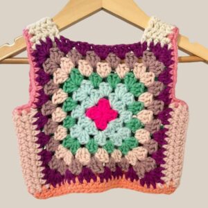 Home 30 Marvelous Crochet Vest- Pinks- 12/18m