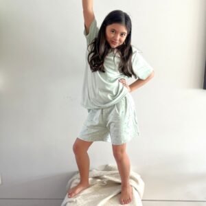 Home 8 Teen Pajama Set - Pima Cotton PJs for Teens & Young Adults - XS, Birds Aqua