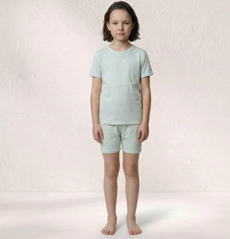 Short Sleeve Pajama Set Pima Cotton 5 Short Sleeve Pajama Set Pima Cotton - Image 5