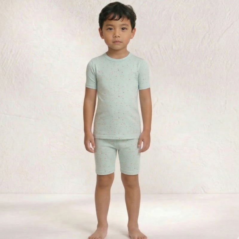 Short Sleeve Pajama Set Pima Cotton 4 Short Sleeve Pajama Set Pima Cotton - Image 4