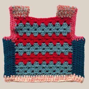Home 29 Marvelous Crochet Vest- Pinks & Teal- 4/6T