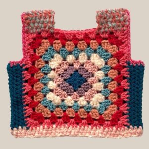 Safe sleep 13 Marvelous Crochet Vest- Pinks & Teal- 4/6T