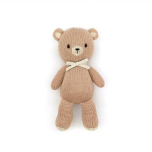 Home 21 Hand Made Soft Toy - Baby Bear - beige & white